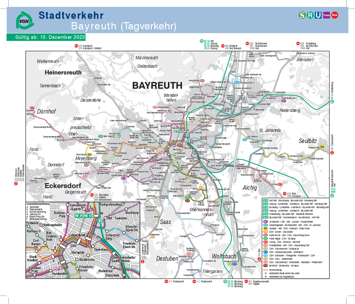 Stadtverkehr Bayreuth (Tagverkehr)