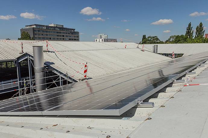 PV-Anlage Parkhaus Oberfrankenhalle der Stadtwerke Bayreuth