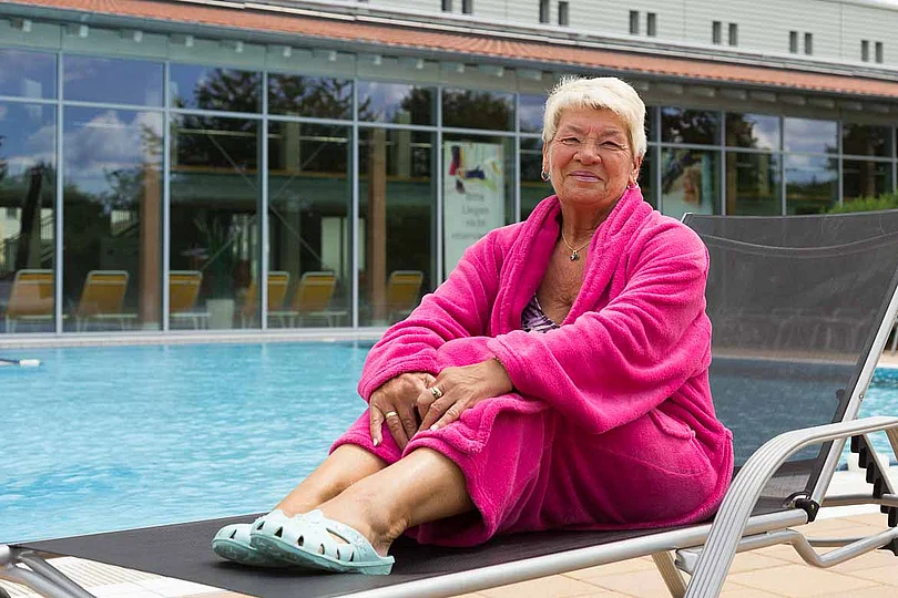 Besucherin der Lohengrin Therme