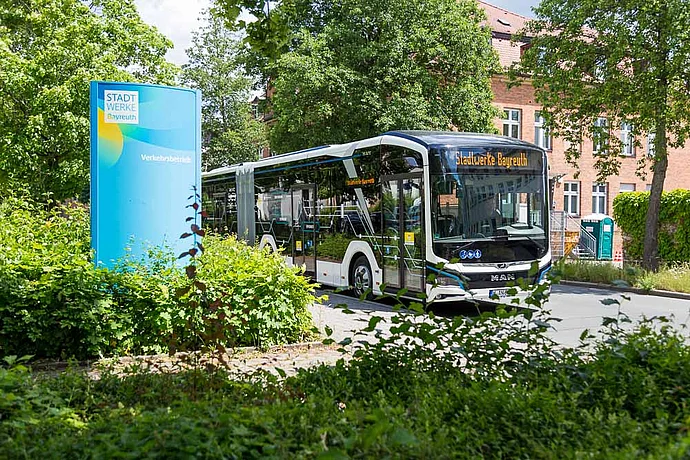 Stadtwerke Bayreuth testen Elektrobus Stadtwerke Bayreuth testen Elektrobus