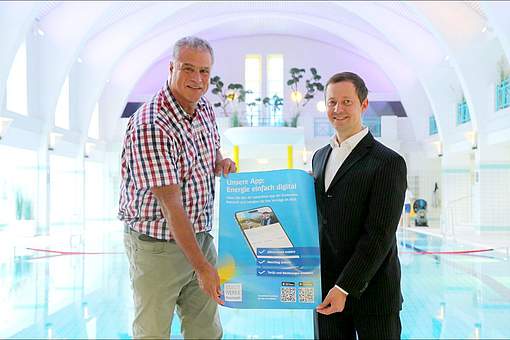 Opening-Aktion im Stadtbad: Mit der Stadtwerke-App ist der Eintritt gratis