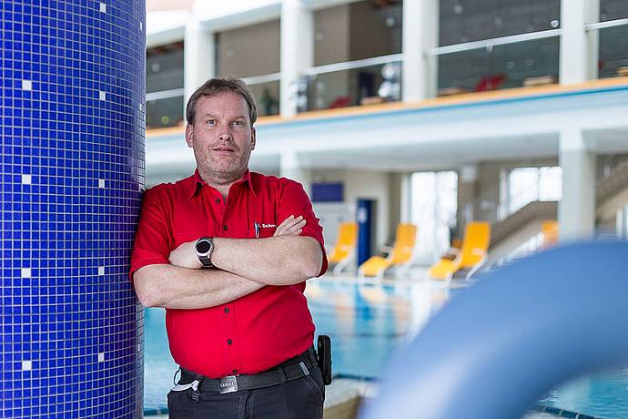 Mario Schmitt in der Lohengrin Therme