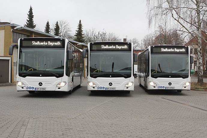 Stadtbusse der Stadtwerke Bayreuth
