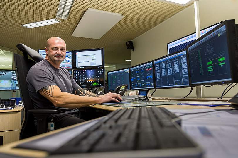 In der Netzleitstelle der Stadtwerke Bayreuth