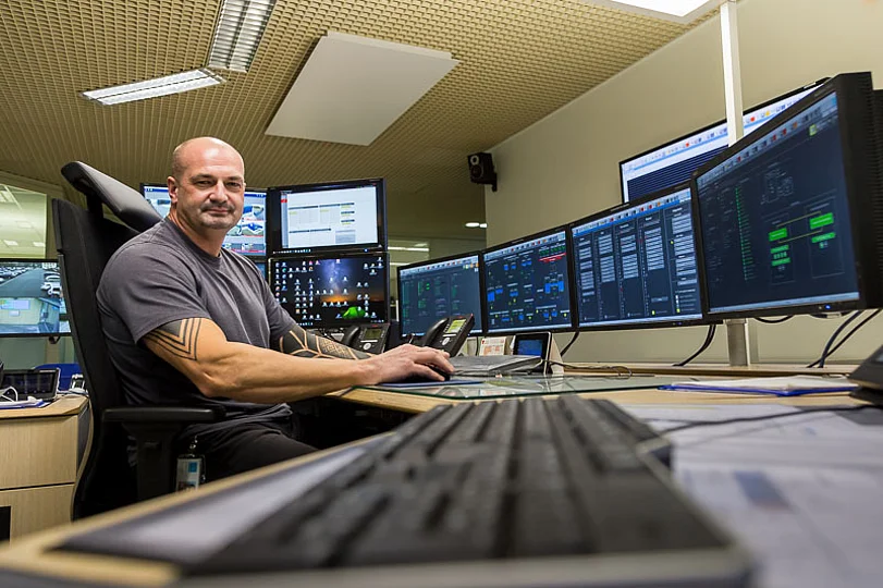 In der Netzleitstelle der Stadtwerke Bayreuth