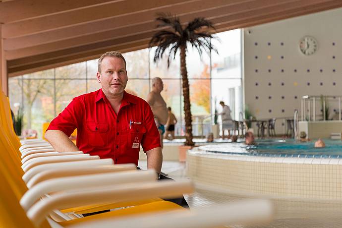 Mario Schmitt in der Lohengrin Therme