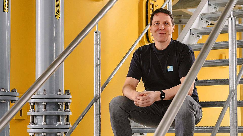 Arbeitsort Wasserwerk: Bernd Pöhlmann begleitet das Wasser auf seinem Weg.