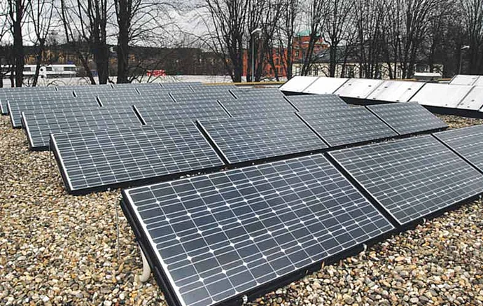 Photovoltaikanlage Schalthaus Mitte Photovoltaikanlage Schalthaus Mitte