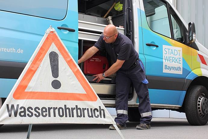 Wasserrohrbruch 