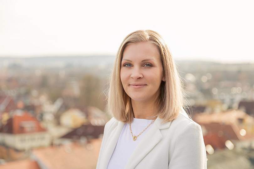 Regina Pöhlmann arbeitet im Personalbereich der Stadtwerke Bayreuth