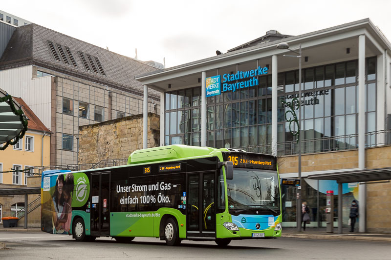 Schnell und klimaschonend von A nach B mit den Bussen der Stadtwerke Bayreuth